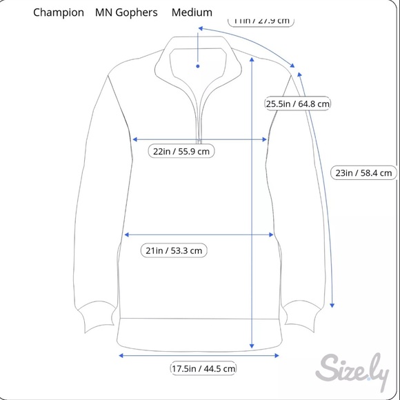Champion Minnesota Golden Gophers 1/4‎ Zip Pullover Sweatshirt Size Medium NCAA - Picture 13 of 13